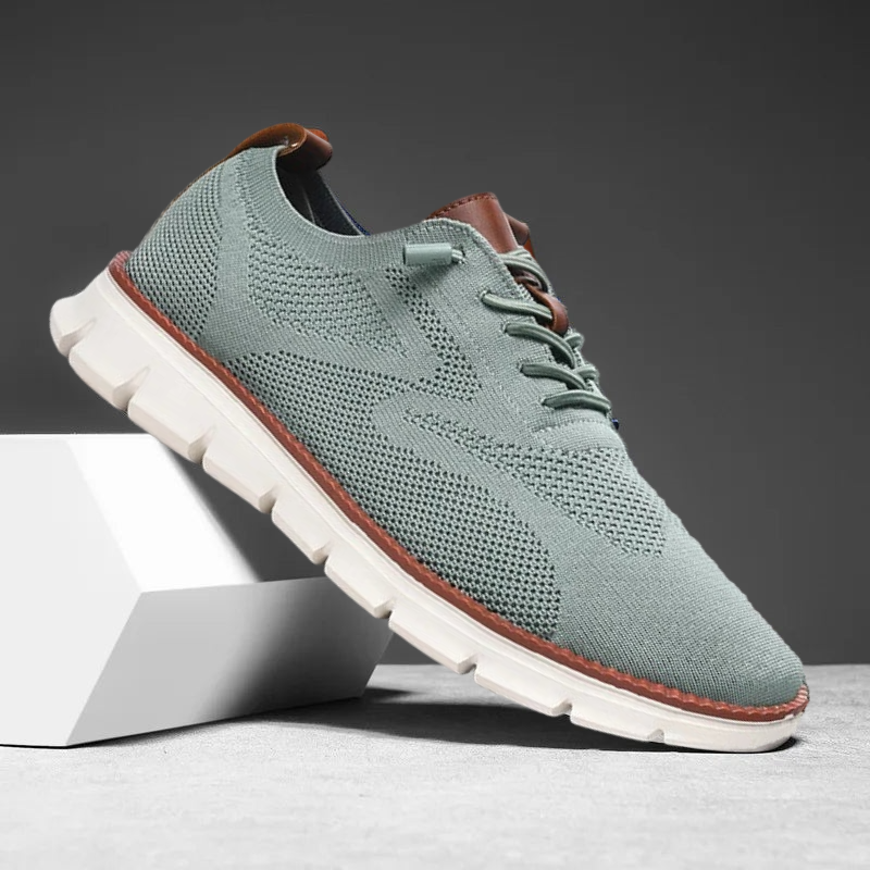 Strideon APEX - Light Green Mesh Sneakers